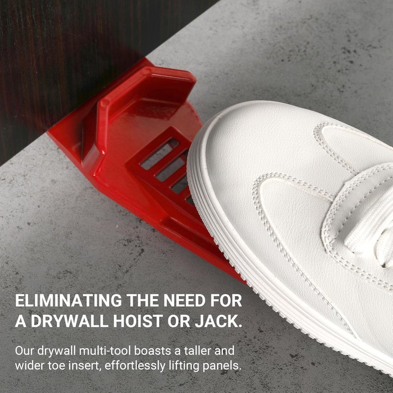 Calvana (3-Pack) XL Drywall Lifter, Drywall Rasp, Drywall Jack, Taller and Wider Toe Insert Design, Sheetrock Fitting Multi-Tool, Ideal for Wall Panels and Door Installation - Image 4